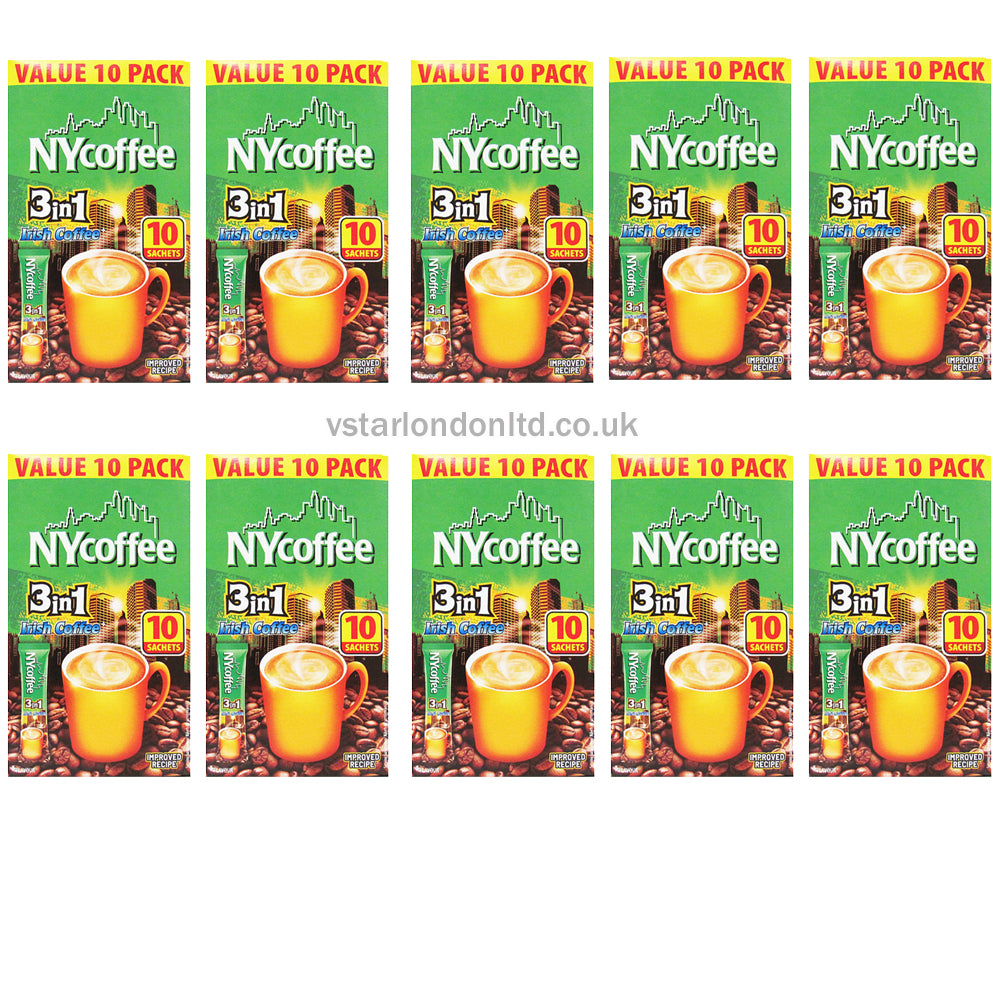 NYCoffee 3 in 1 Irish Coffee (10 Sachets x 14g) 10 Boxes PMP