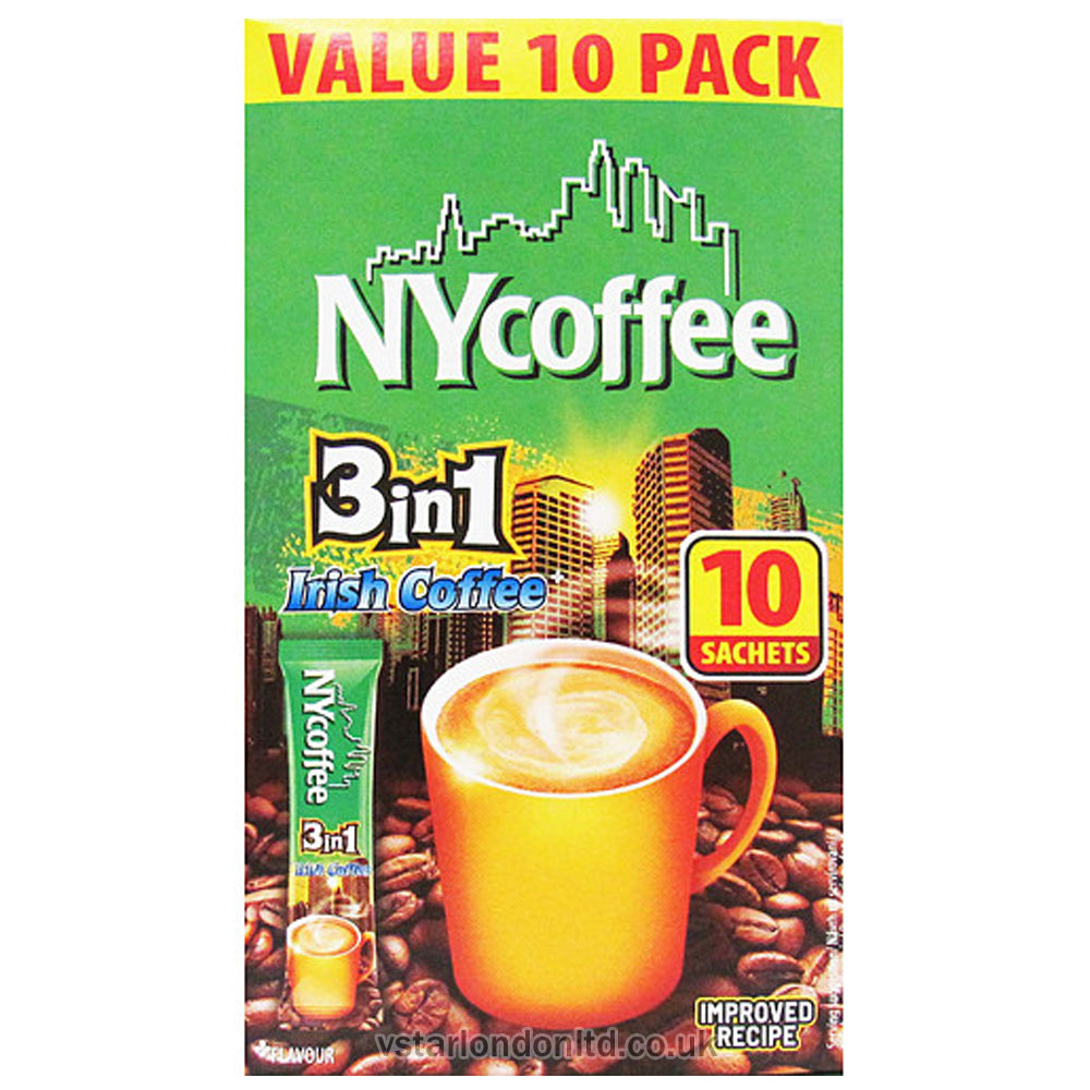 NYCoffee 3 in 1 Irish Coffee (10 Sachets x 14g) 10 Boxes PMP