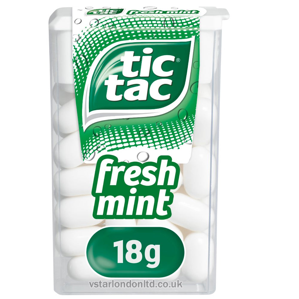 Tic Tac Fresh Mint 18g(Box of 24 Packs)