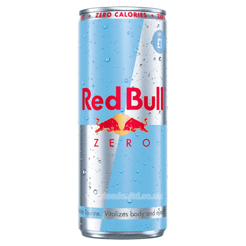 Red Bull Energy Drink Zero 250ml 12 packs | Sugar-free & High in Caffeine