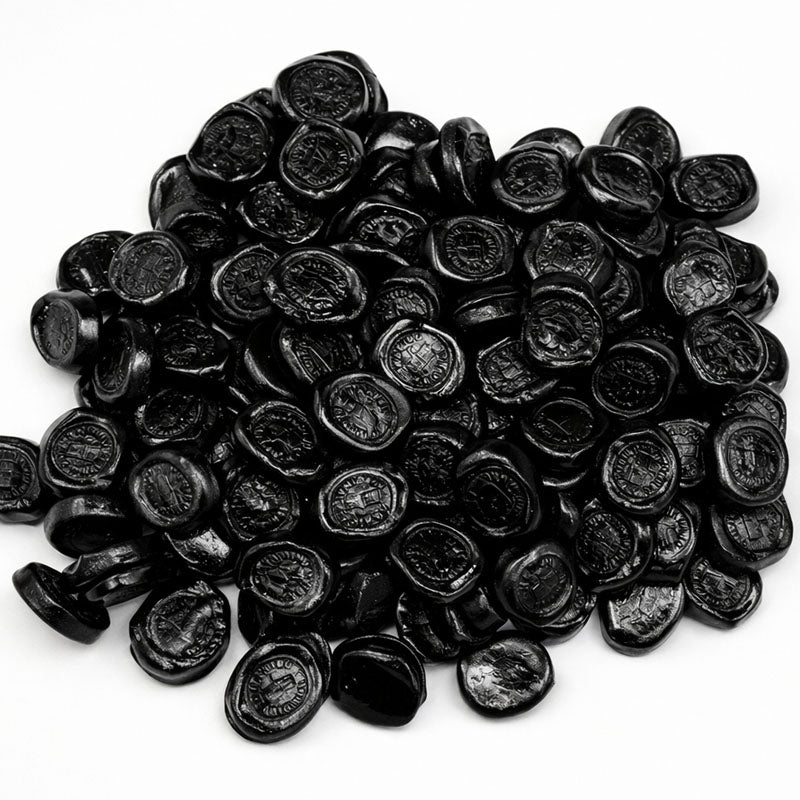 Haribo Pontefract Cakes Liquorice Sweets 160g Bag Classic Retro Liquorice Candy (Box of 12 Bags)