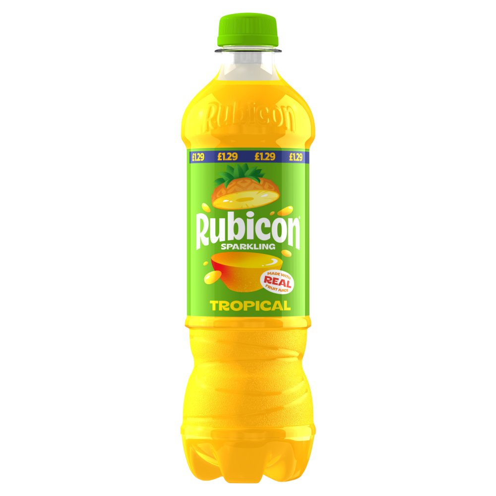 Rubicon Sparkling Tropical PMP 500ml (12 Pack) Fizzy Drink