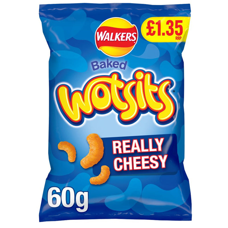 Walkers Wotsits Cheese Sharing Crisps 60g PMP x 18 Packs