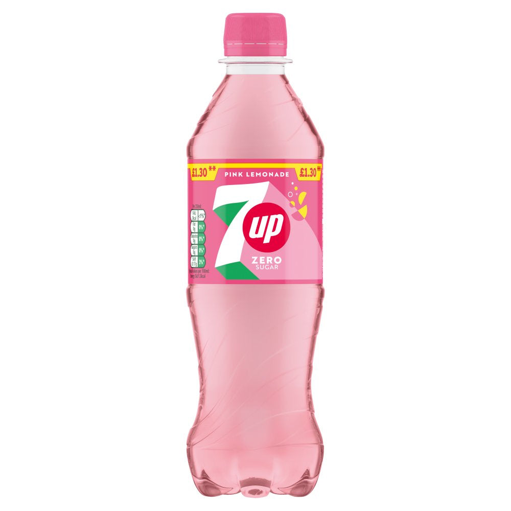 7Up Zero Sugar Pink Lemonade PMP Bottle 12 x 500ml