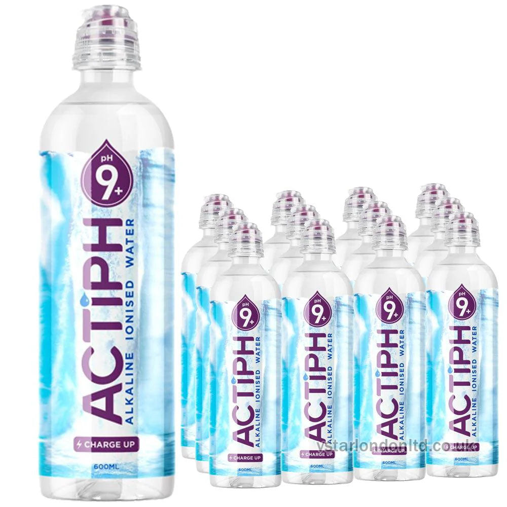 Actiph Ionised Alkaline Water | 600ml Bottles (12 Pack)