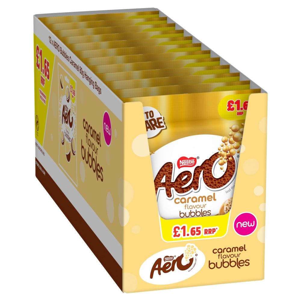 Aero Bubbles Caramel Flavour Chocolate Sharing Bag 80g PMP (Box of 12)
