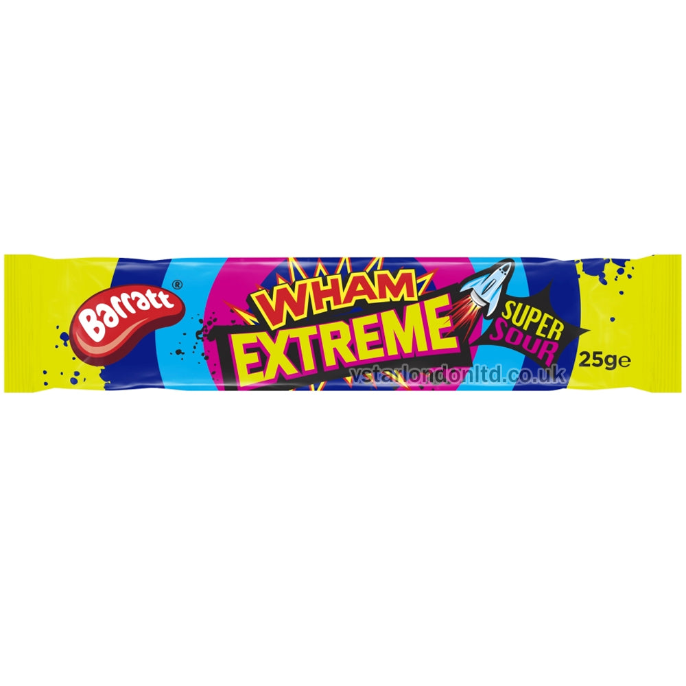 Barratt Wham Extreme Bar 25g(Pack of 50 Bars)