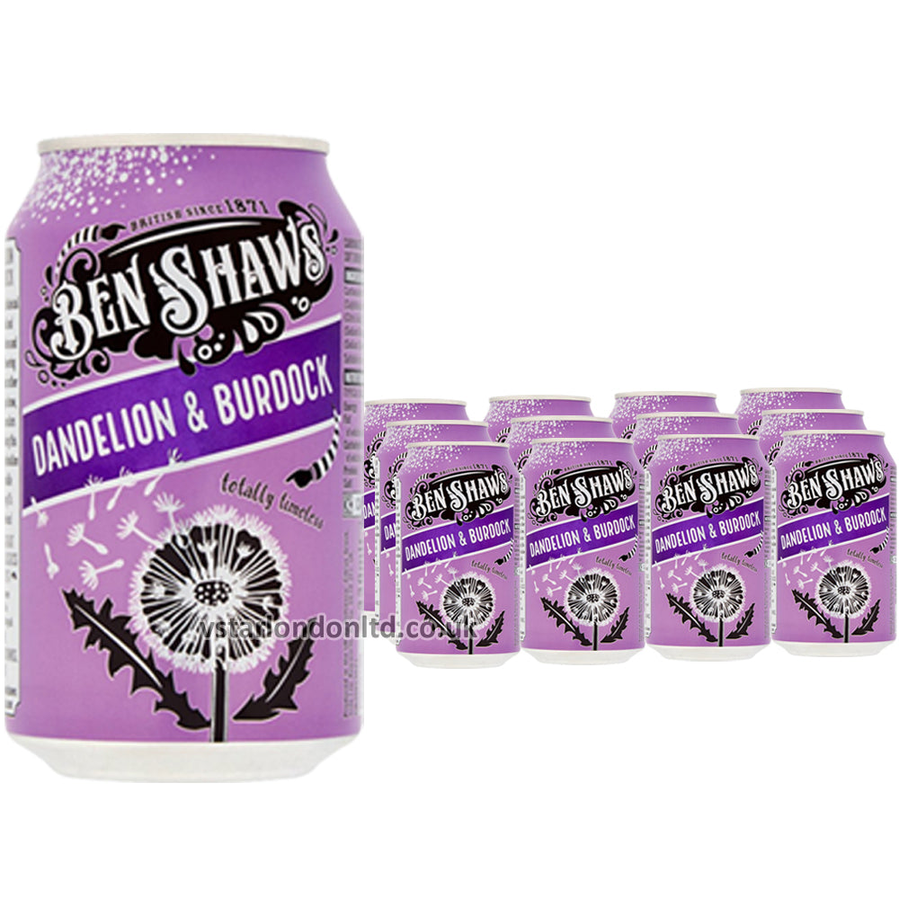 Ben Shaws Dandelion & Burdock Classic 330ml (12 & 24 Cans)