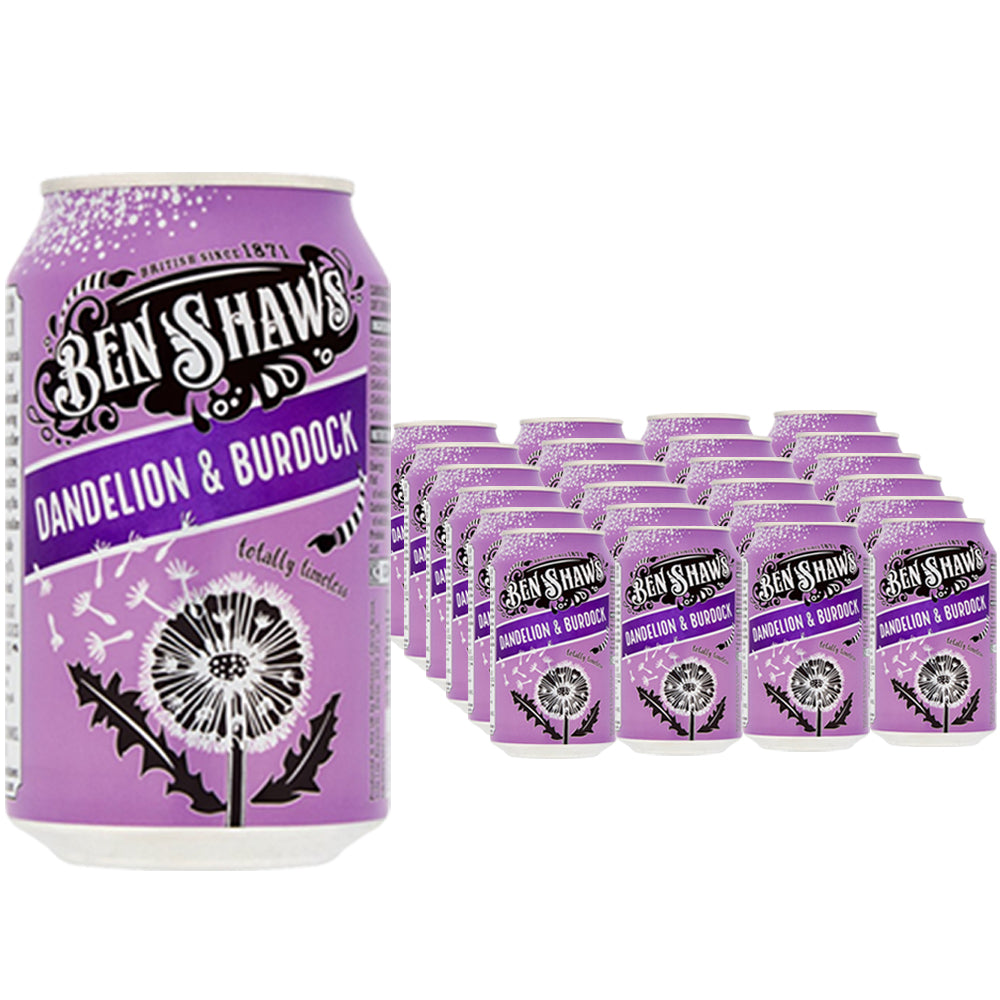Ben Shaws Dandelion & Burdock Classic 330ml (12 & 24 Cans)