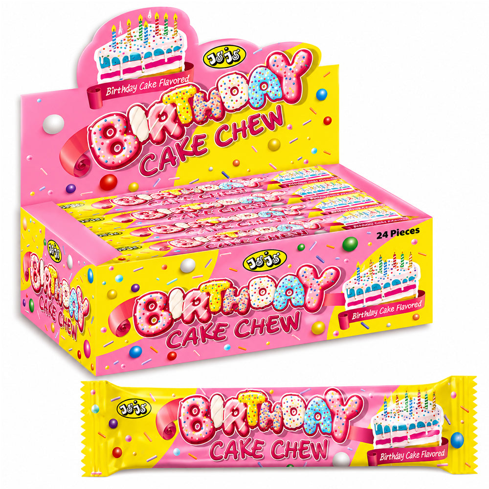 Birthday Cake Chew Bar 20g (Box of 24)