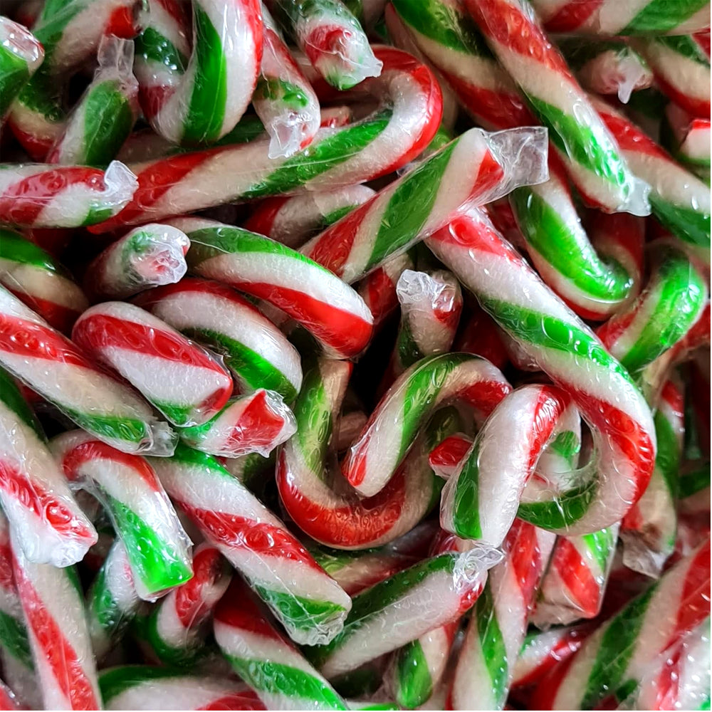 Bonds Mini Christmas Candy Canes Peppermint 5g (250 Pieces)