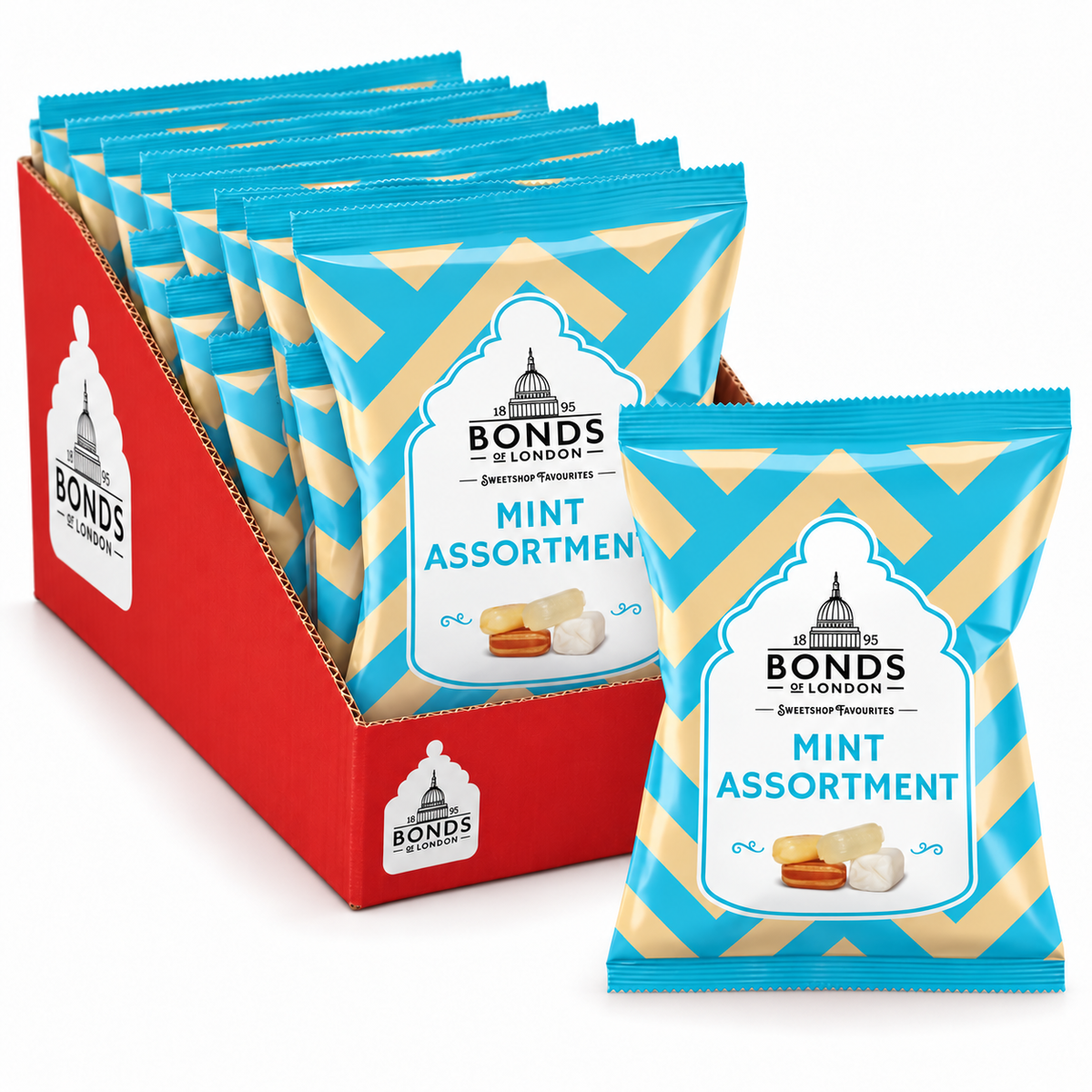 Bonds Mint Assortment Bag 120g (6 & 12 Bags)