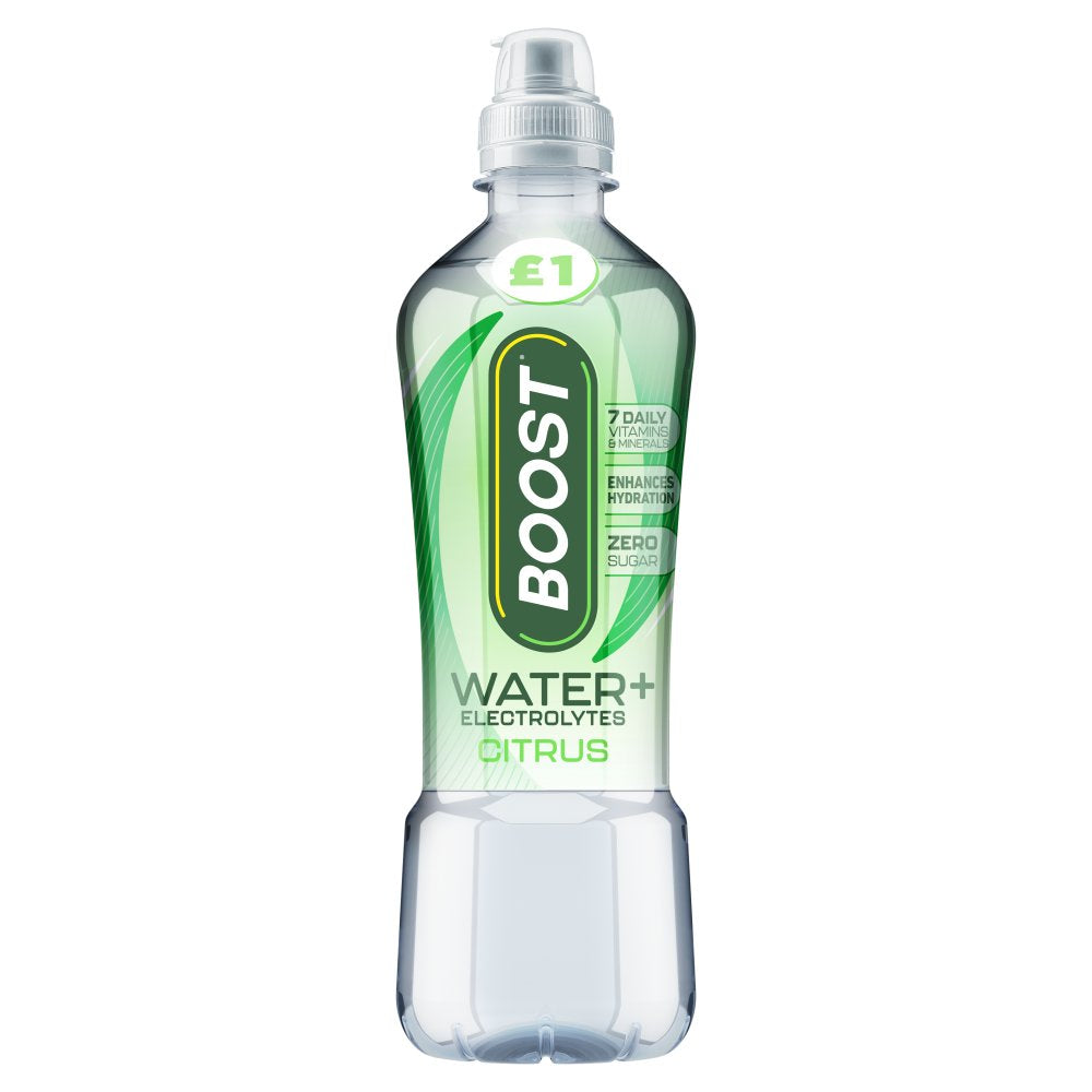 Boost Water+ Electrolytes Citrus Hydration Drink 500ml (Case of 12)