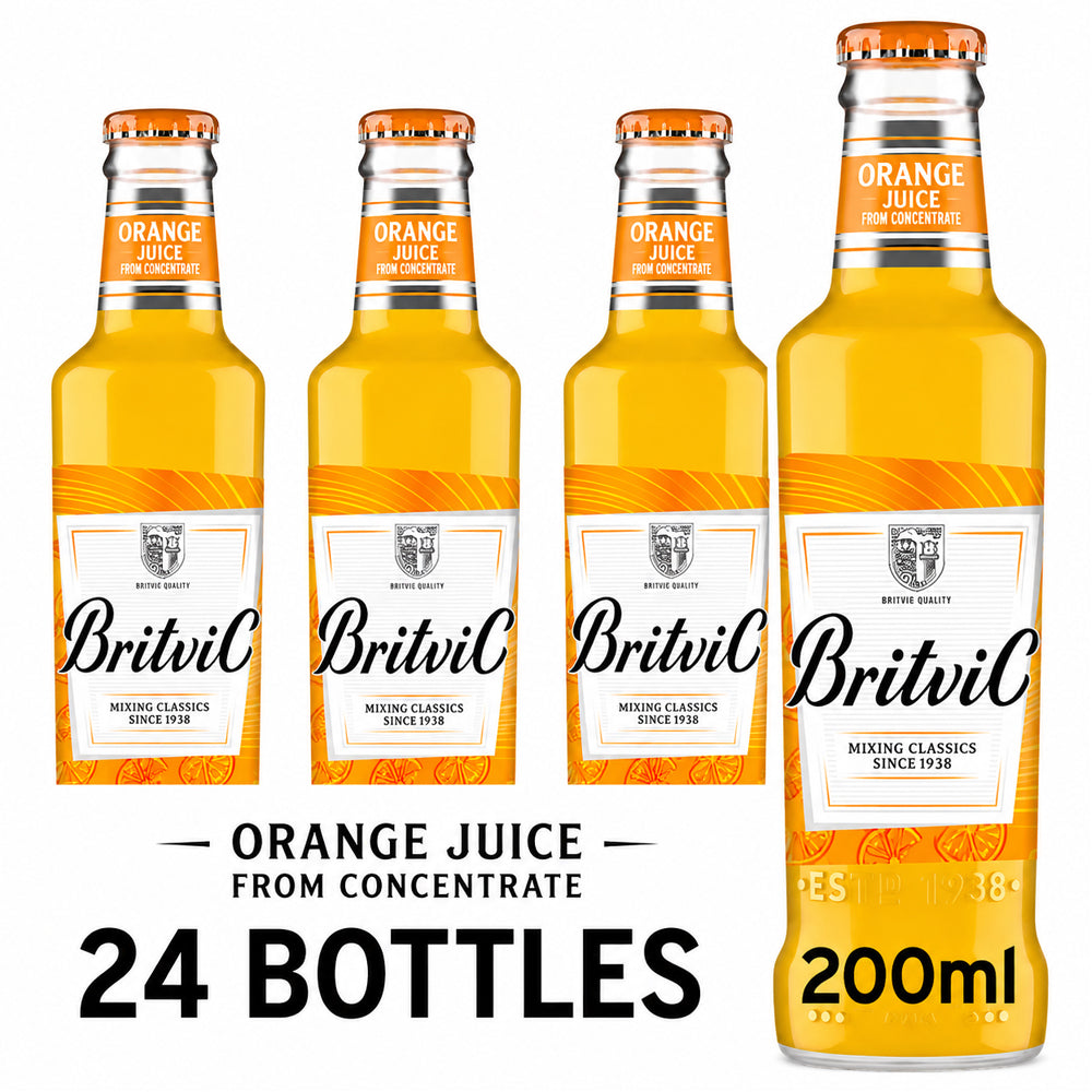 Britvic Orange Juice 200ml Bottles (Case of 24)