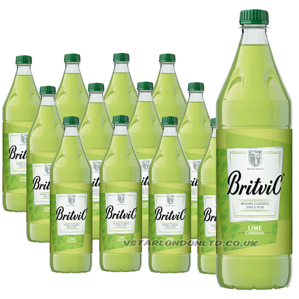 Britvic Lime Cordial 1L (6 & 12 Bottles)