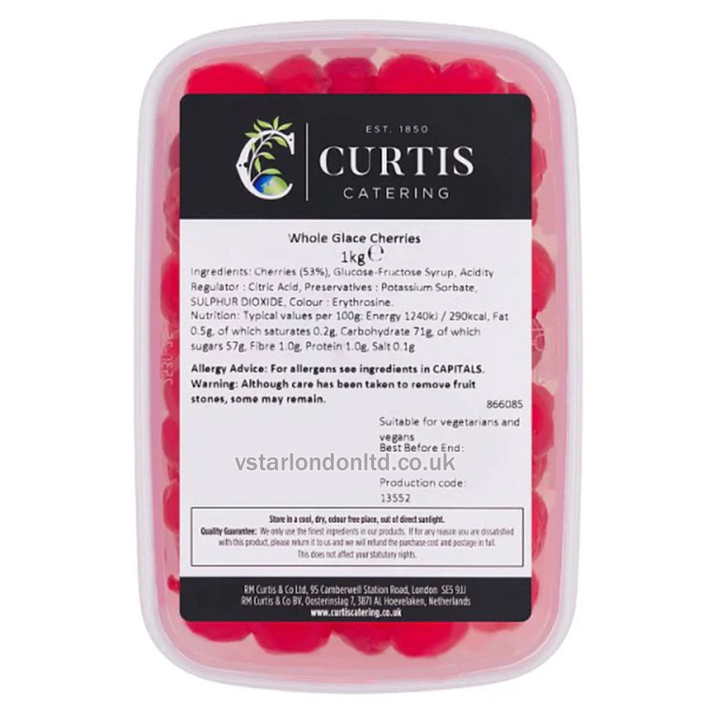 Curtis Catering Whole Glace Cherries 1kg