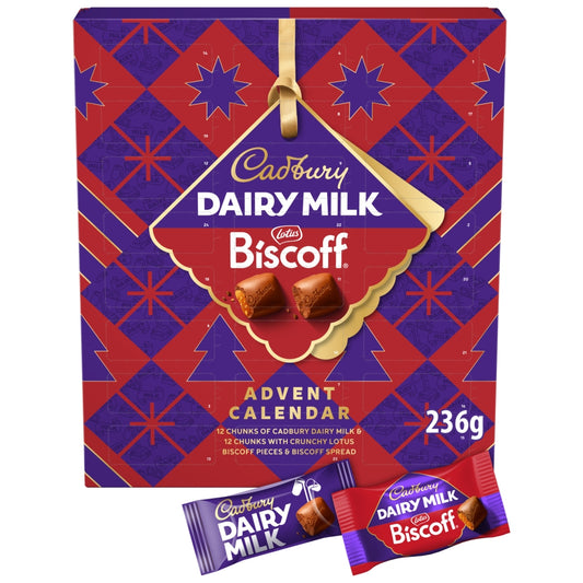 Cadbury Dairy Milk Biscoff Chocolate Advent Calendar 236g