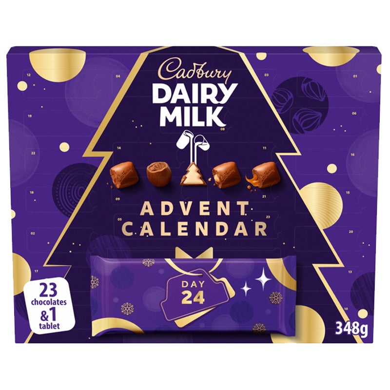 Cadbury Dairy Milk Chocolate Chunk Christmas Advent Calendar 348g