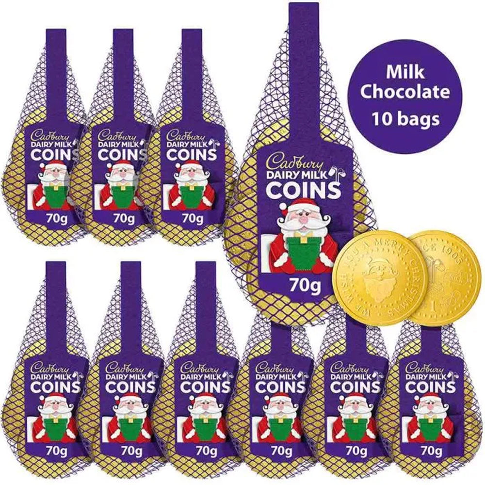 Cadbury Dairy Milk Chocolate Coins Net (10 x 70g)