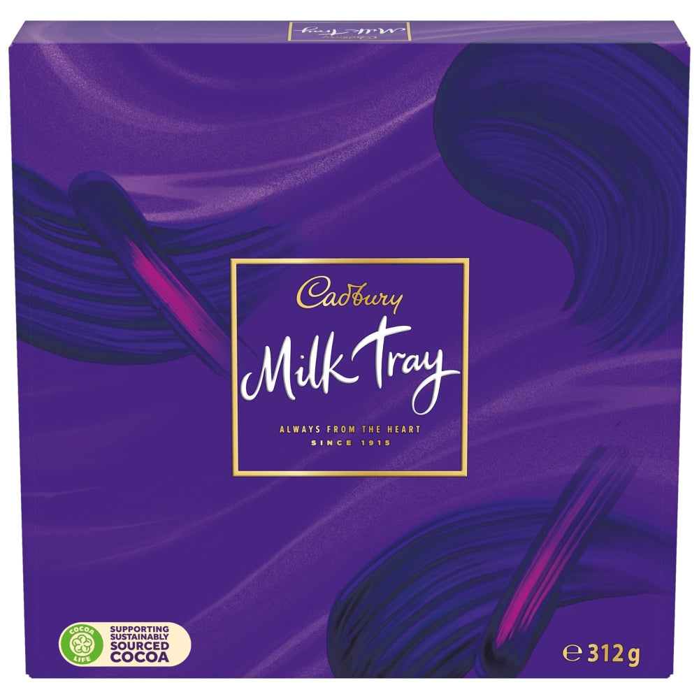 Cadbury Milk Tray Chocolate Box 312g – Assorted Dairy Milk Chocolates Gift