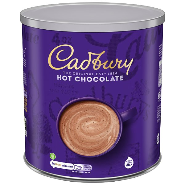 Cadbury Original Drinking Hot Chocolate Large Tub 2kg