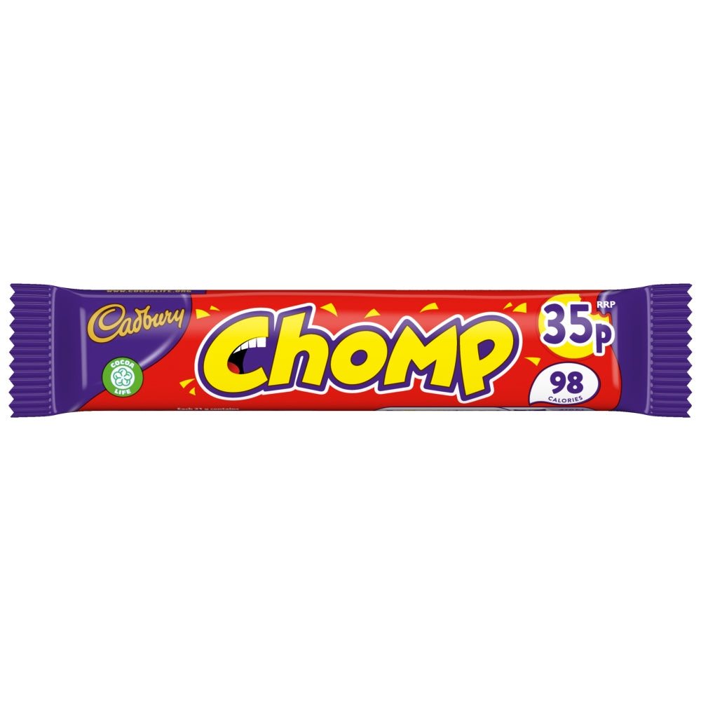 Cadbury Chomp Chocolate Bar 60 x 21g PMP