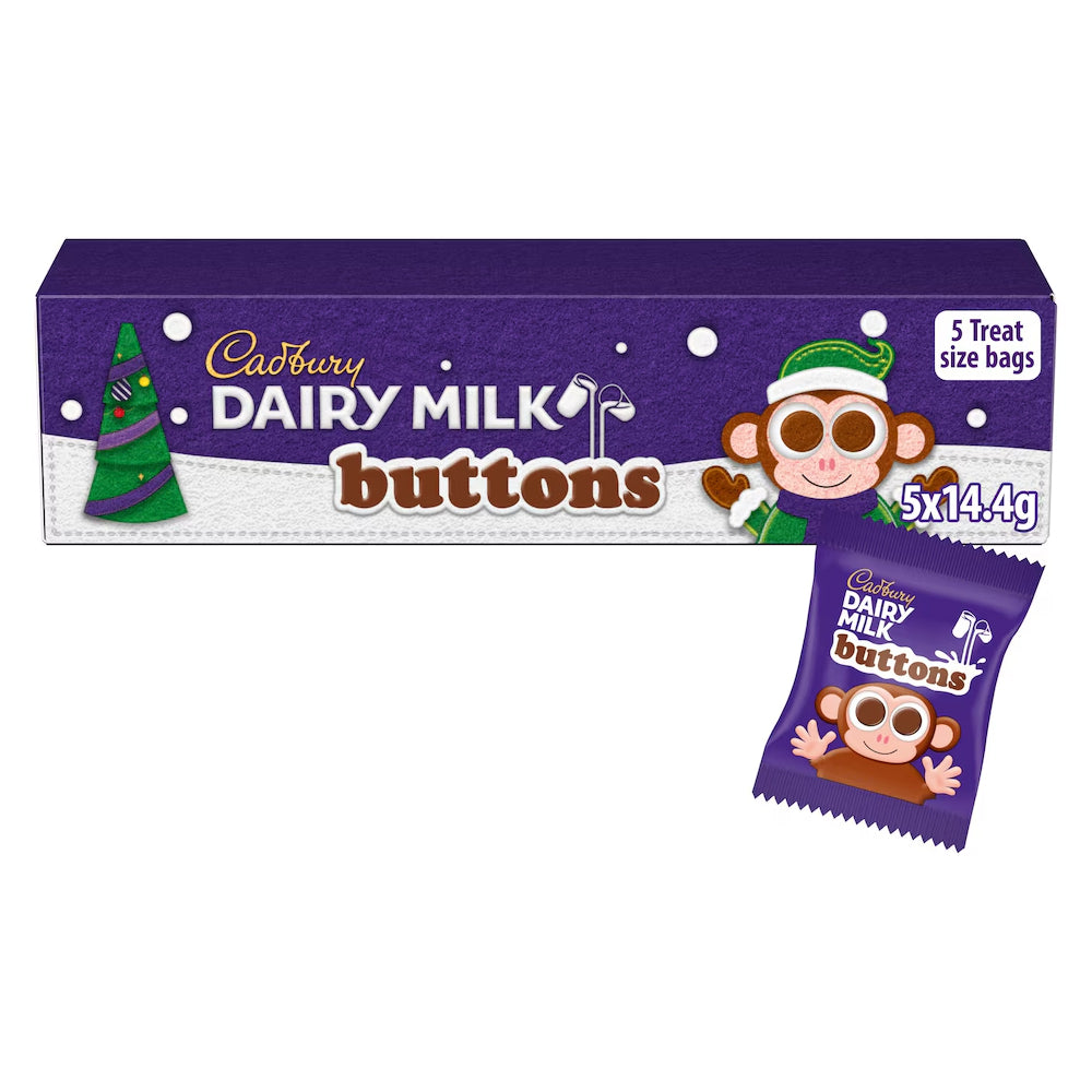 Cadbury Dairy Milk Buttons Tube 3 x 72g