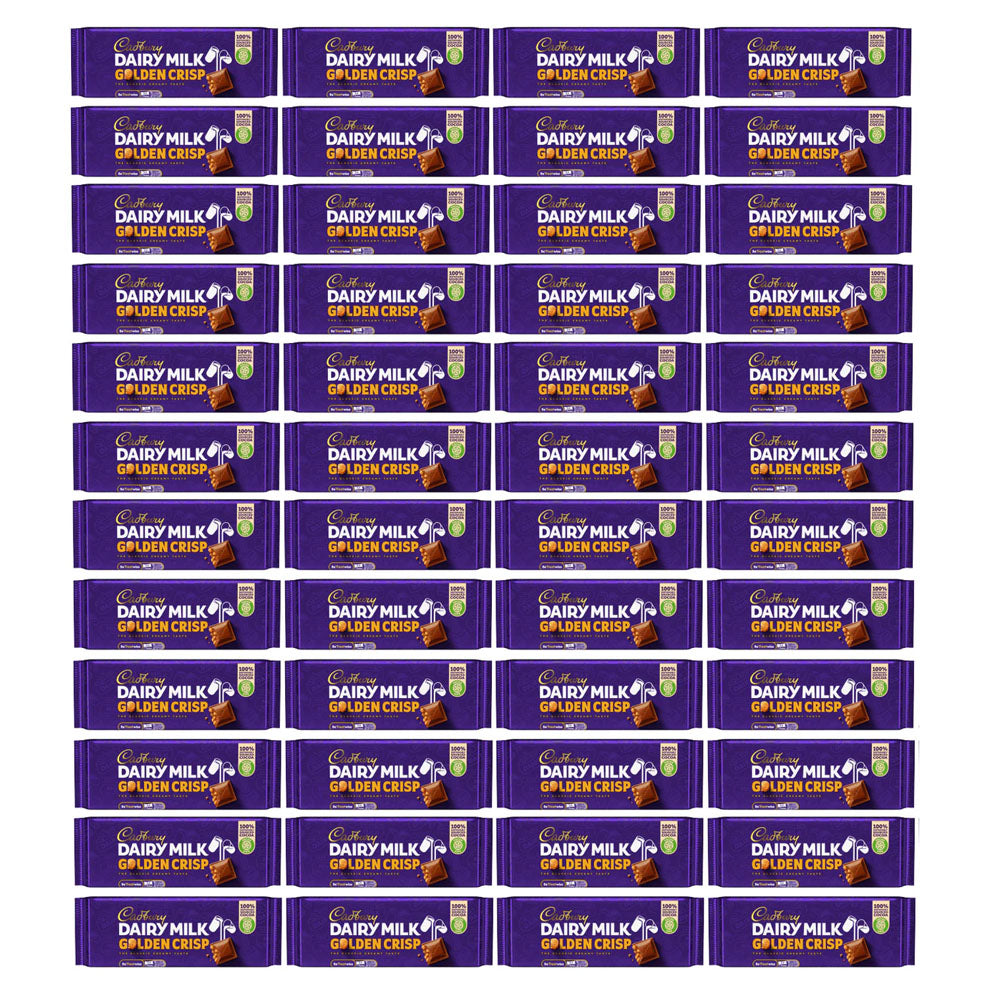 Cadbury Dairy Milk Golden Crisp Chocolate Bar 53g(Pack of 48)