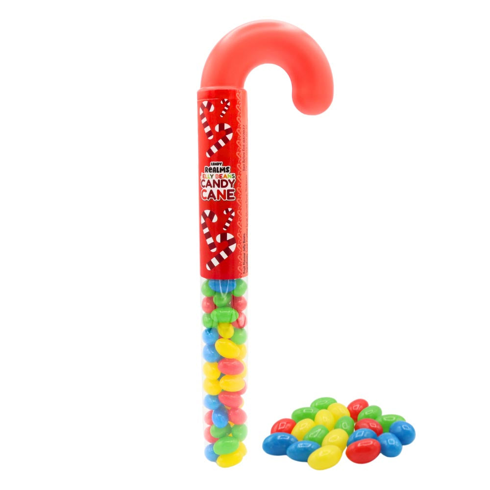 Candy Realms Jelly Beans Candy Cane 12 x 80g