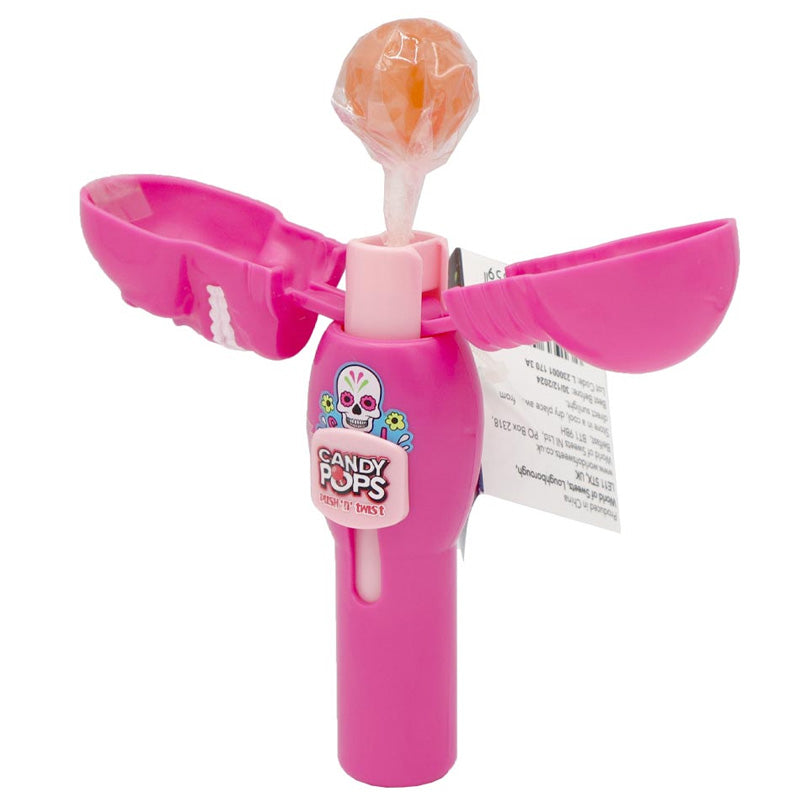 Candy Realms Skull Pops Push n Twist 8g x 12 – Strawberry Halloween Lollies