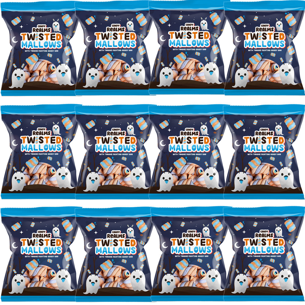 Candy Realms Twisted Mallows Bag 12 x 90g