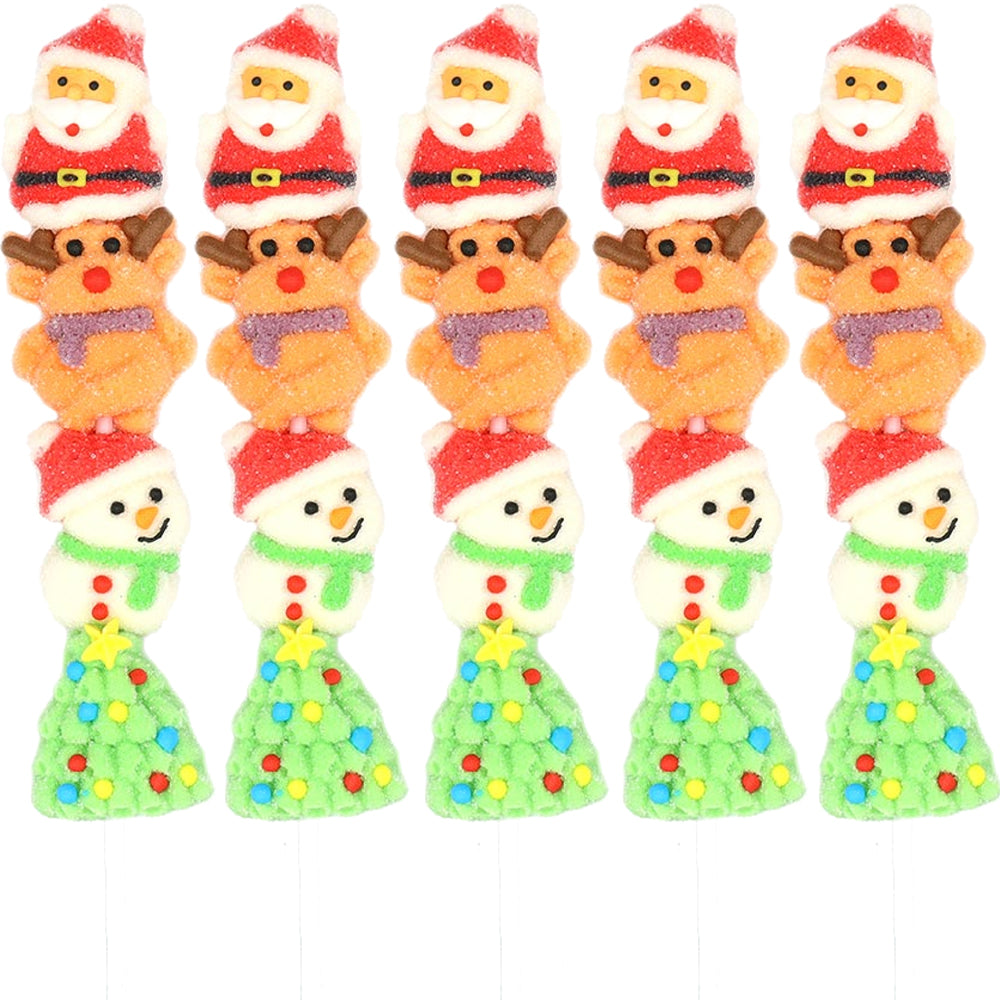 Candy Realms Festive Mallow Stackers 12x45g | Christmas Lollies