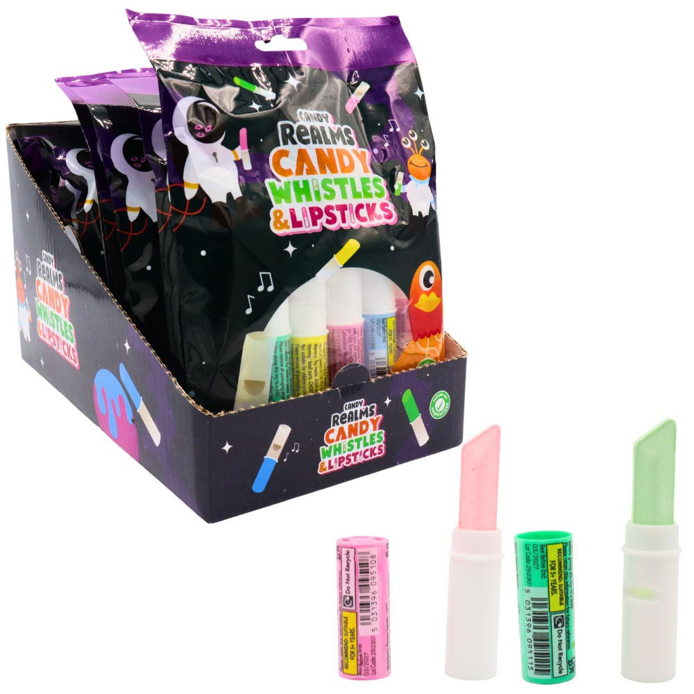 Candy Realms Whistles & Lipsticks Candy Mix Bags – (12x30g)
