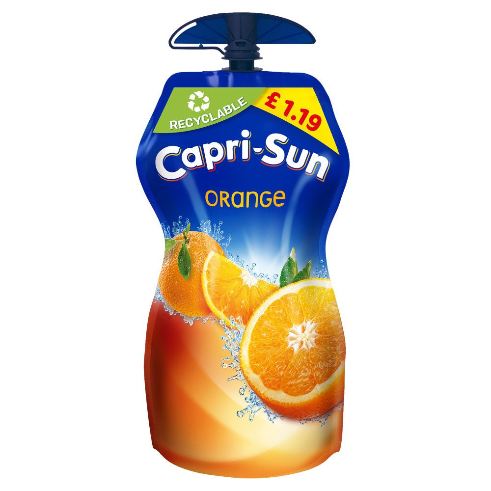 Capri-Sun Orange 330ml (Case of 15) – Refreshing Kids' Juice Drink