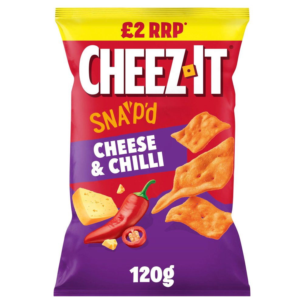 Cheez-it Cheese & Chilli Thin & Crispy Baked Snacks 14 x 120g PMP