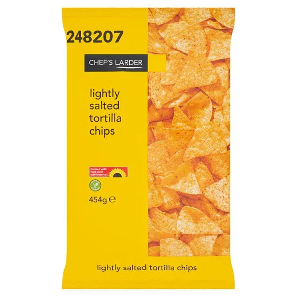 Chef's Larder Lightly Salted Tortilla Chips 454g (Box of 6)