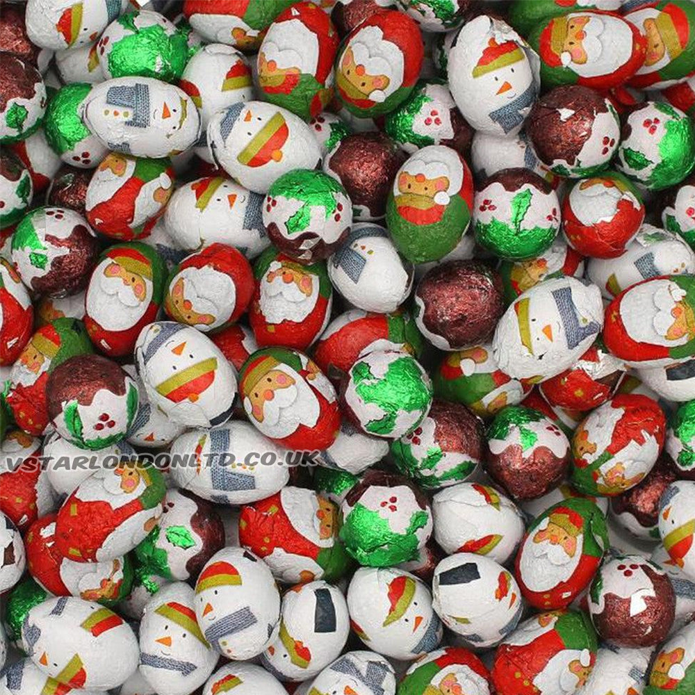 Christmas Foiled Chocolate Flavoured Shapes 1kg – 3kg