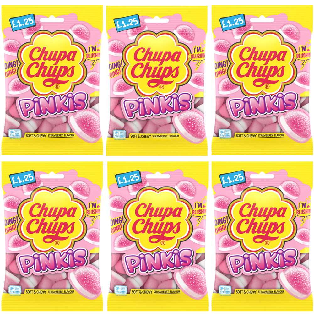 Chupa Chups Pinkis Bag 90g PMP (6 & 12 Bags)