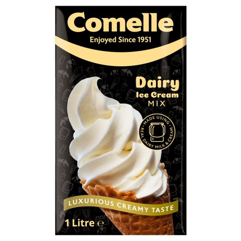 Comelle Dairy Ice Cream Mix 1 Litre (Pack of 6)