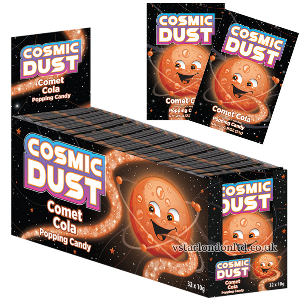 Cosmic Dust Comet Cola Popping Candy – 32 x 10g Sachets