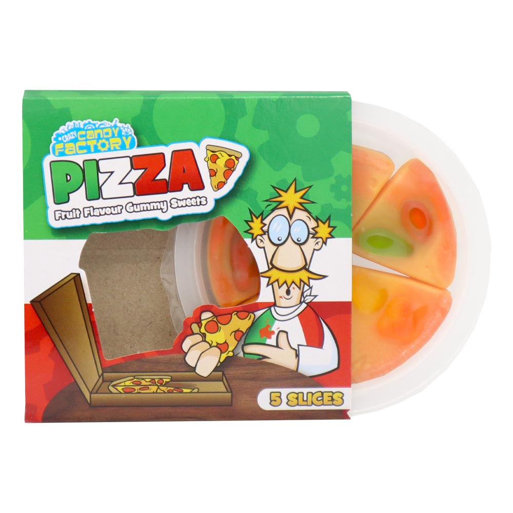 Crazy Candy Factory Gummy Pizza Slices 21g (Box of 24)