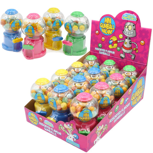 Crazy Candy Factory Mini Gumball Machine 12 x 35g