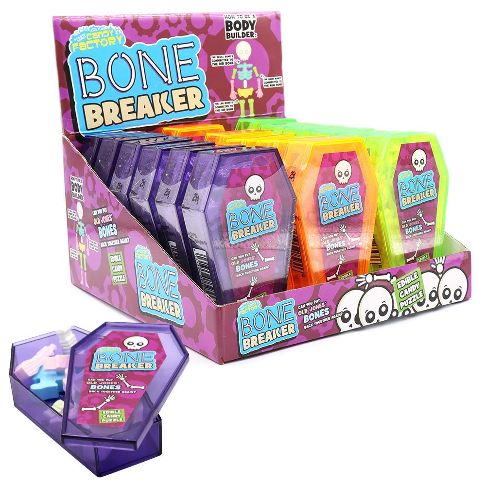 Crazy Candy Factory Bone Breaker 18 x 25g Packs – Fruit Flavour Candy