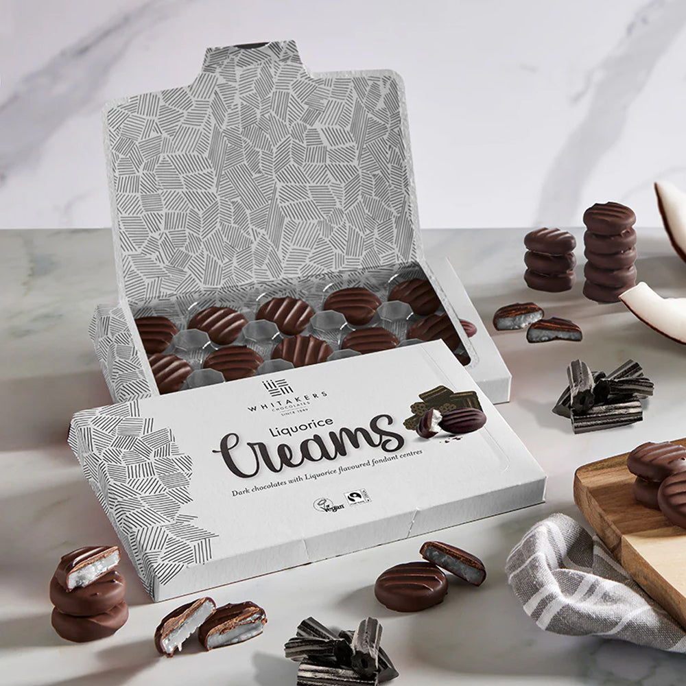 Whitakers Dark Chocolate Liquorice Fondant Creams 2 x 150g