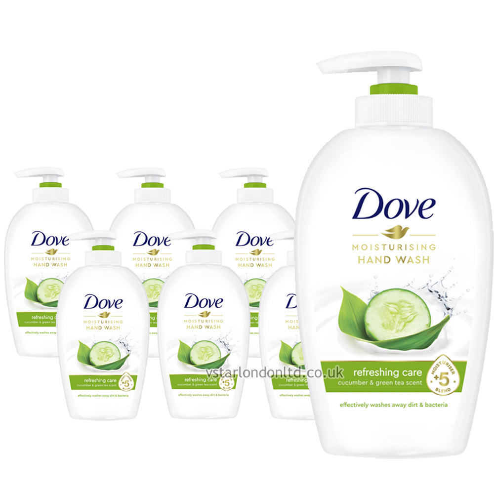 Dove Caring Hand Wash Cucumber & Green Tea 250ml (Pack of 6)