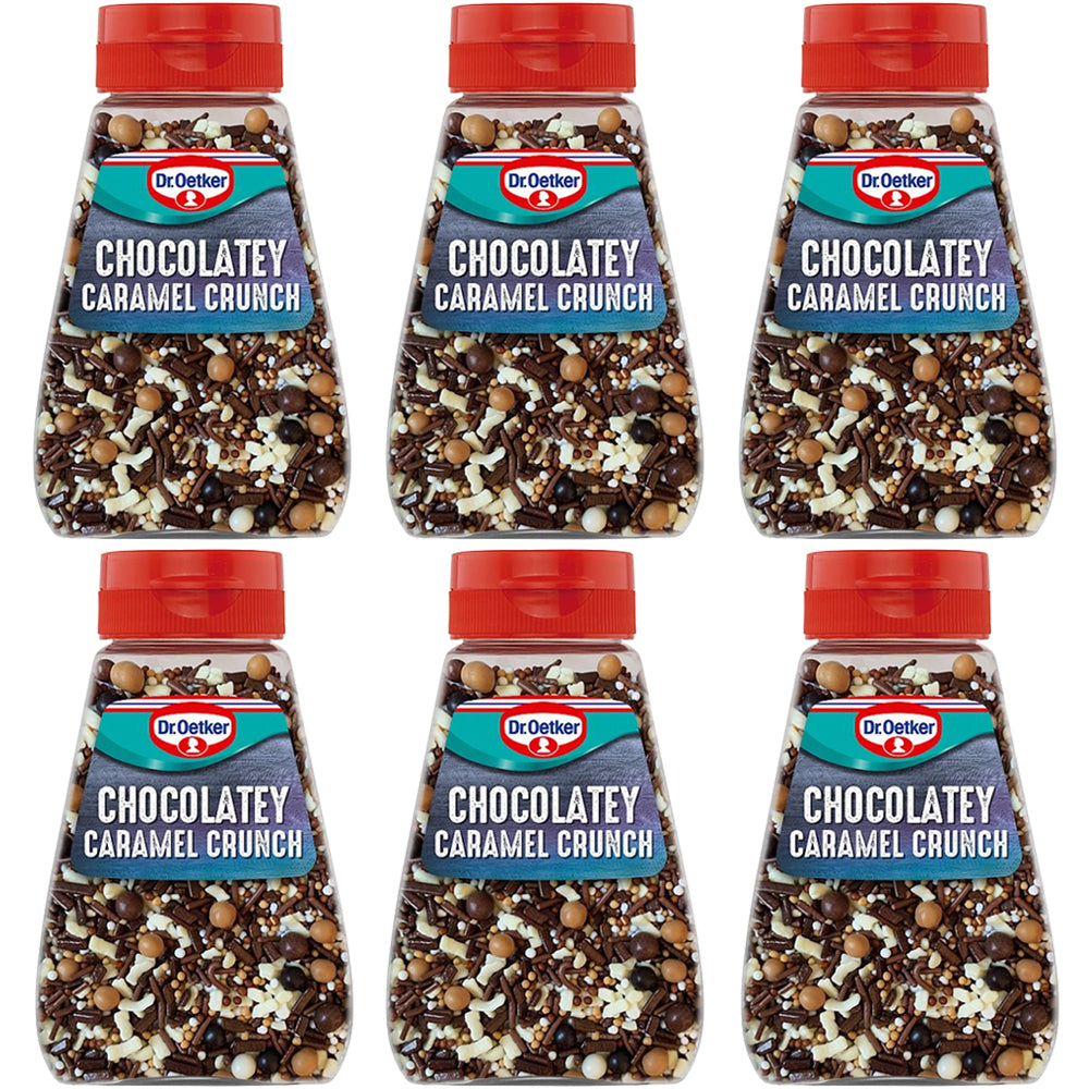Dr. Oetker Chocolatey Caramel Crunch Sprinkles 115g (3 & 6 Bottles)