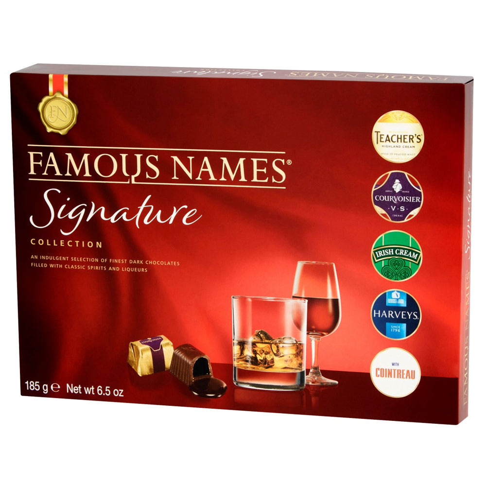 Famous Names Signature Chocolate Liqueurs Collection 185g