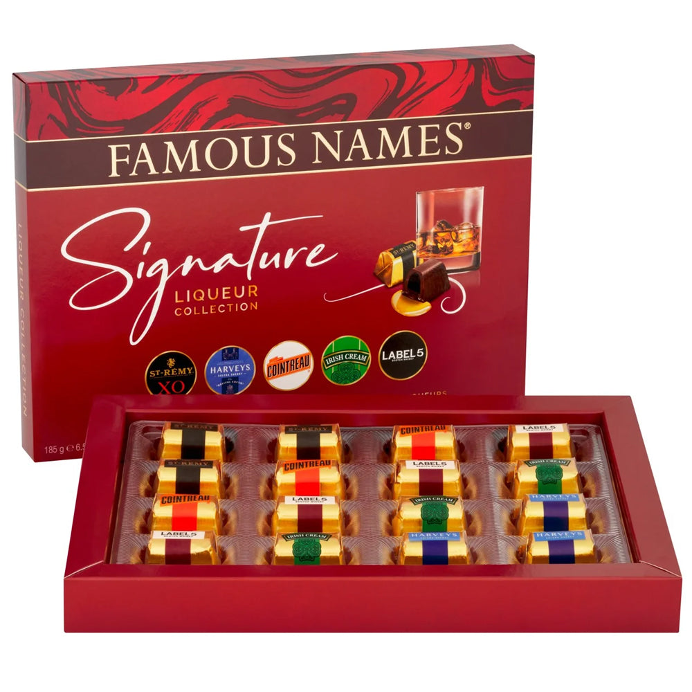 Famous Names Signature Chocolate Liqueurs Collection 185g