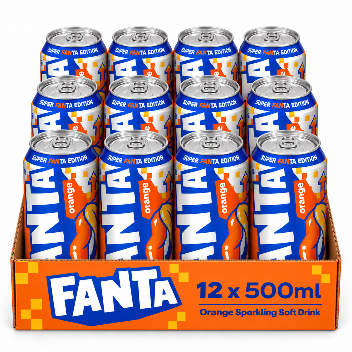 Fanta Orange Sparkling Soft Drink 500ml (6 & 12 Cans)
