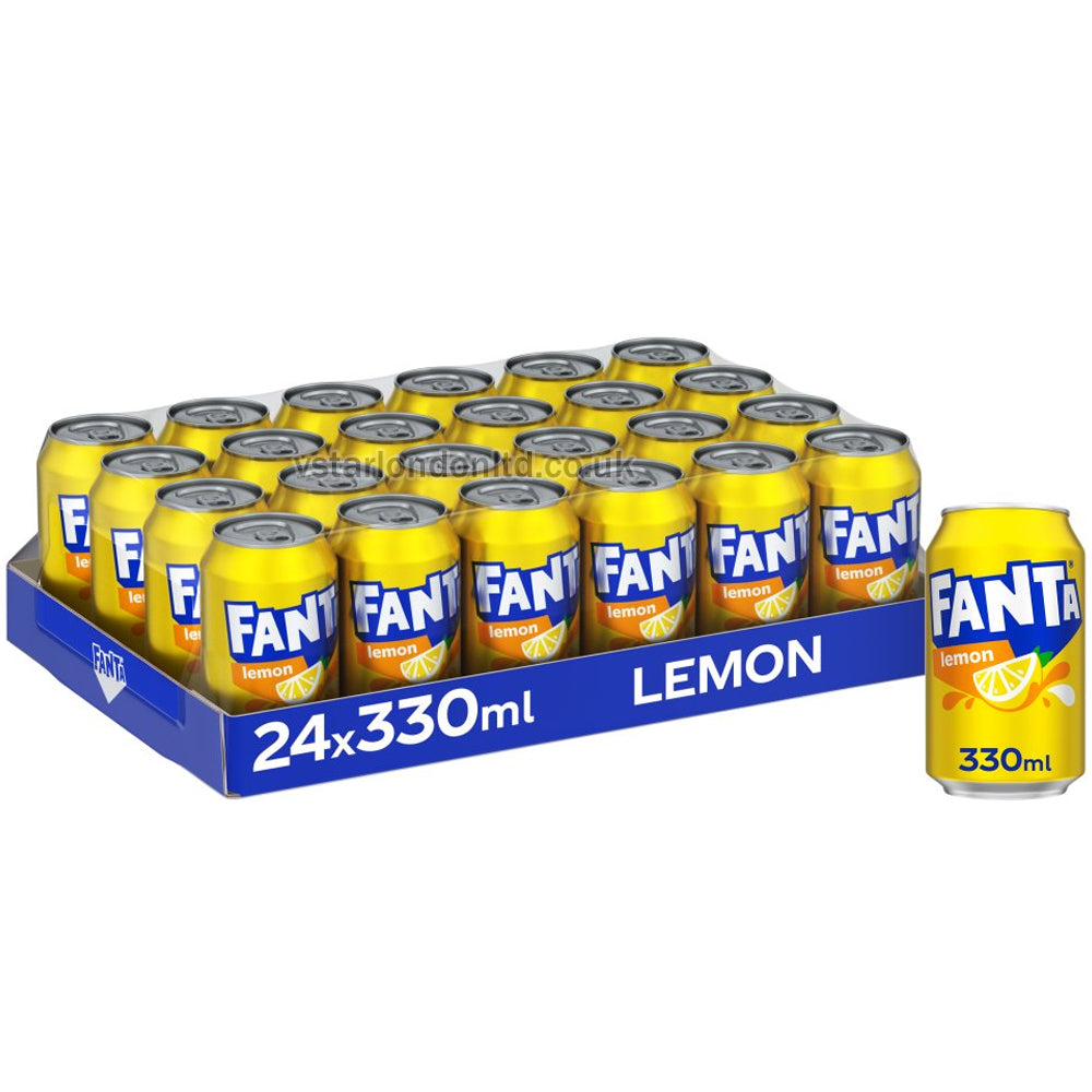 Fanta Lemon 330ml (12, 24 Packs)